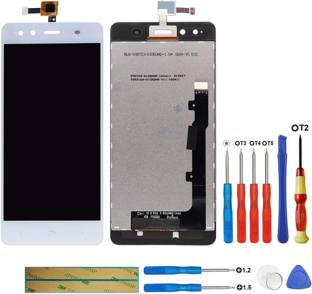 swark LCD Display Compatible with BQ Aquaris X5 Weisse (ohne Rahmen) Touchscreen Bildschirm Digitize