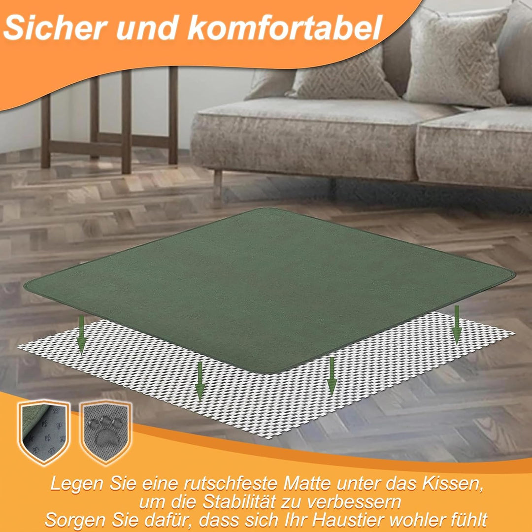 Waschbare Hundepads 91x122 cm 3er Set，Waschbare Haustier-Urinunterlage Schnell Absorbierend, Wasserd