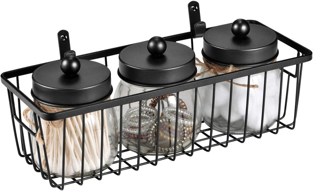 SheeChung Farmhouse Decor Badezimmer-Aufbewahrungskorb aus Metalldraht, für Schränke, Waschtische, S