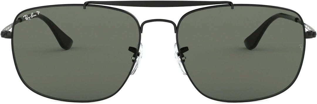 Ray-Ban Herren 0RB3560 002/58 61 Sonnenbrille, Schwarz (Black/Greenpolar)