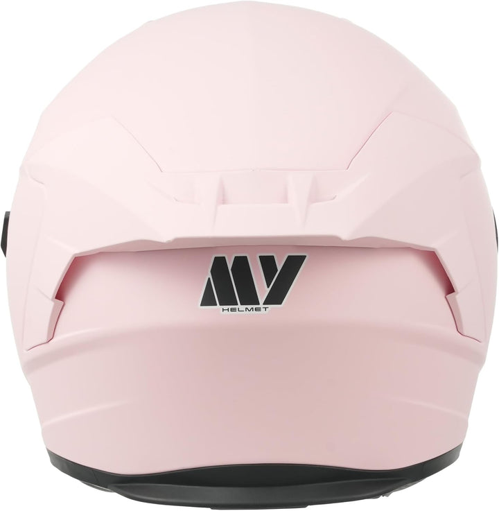 MY Motorrad Integralhelm Vollvisierhelm Mopedhelm mit Sonnenblende für Damen Herren,ECE 22.06 Genehm