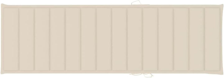 vidaXL Kiefernholz Imprägniert Sonnenliege mit Creme Auflage Gartenliege Relaxliege Holzliege Liege