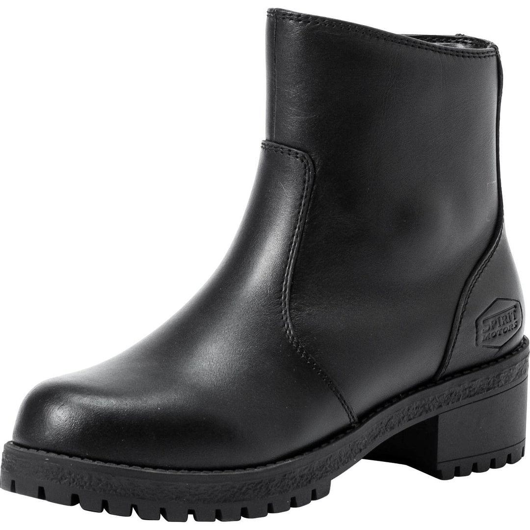 Spirit Motors Damen Lederstiefel 1.0 - Kurzschaft - 4cm Absatz - Rindsleder 37 EU Schwarz, 37 EU Sch