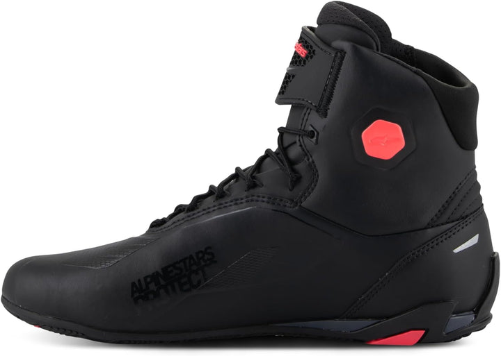 Alpinestars Stella Faster-4 Damen Motorradreitschuhe, Schwarz Diva Pink, Leichter Schutz, Atmungsakt