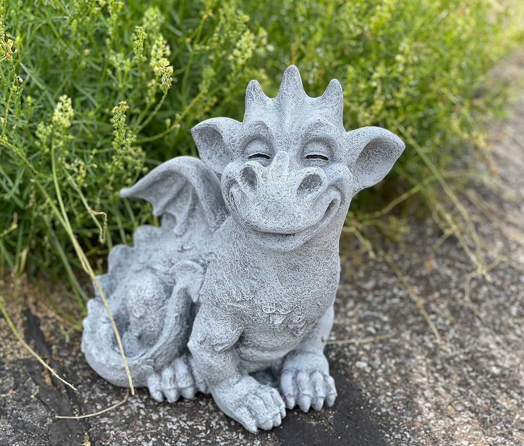Stone and Style Steinfigur grosser Drache Cristiano frostfest wetterfest Gartenfigur