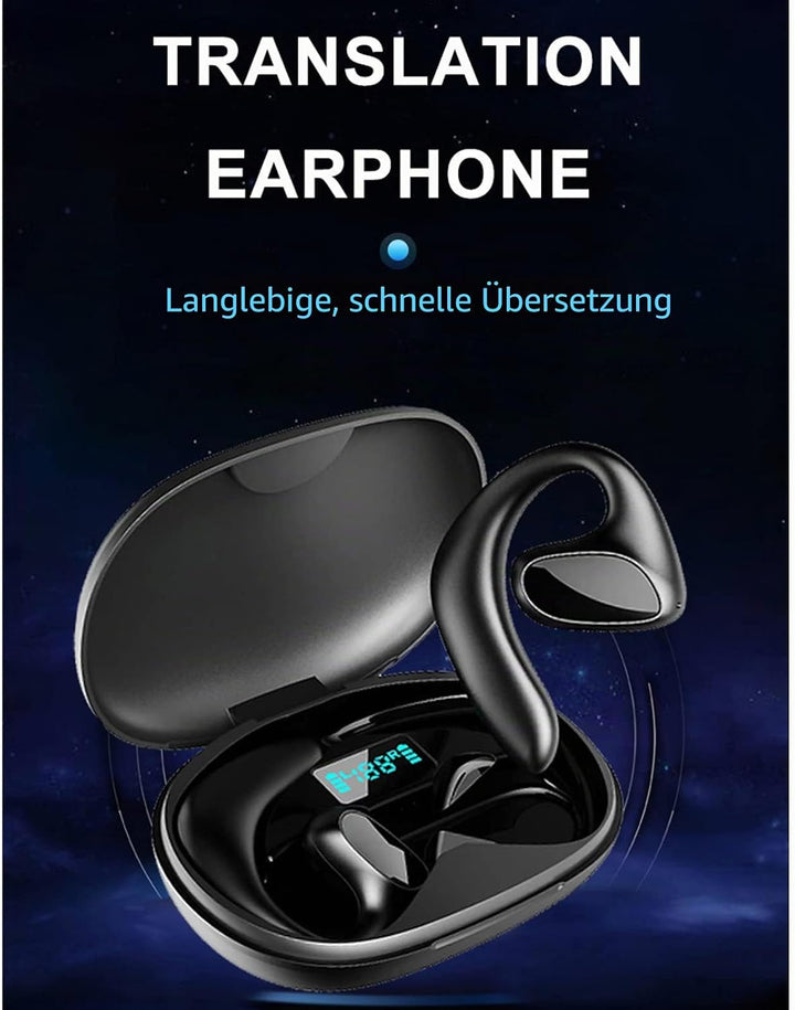M8-Sprachübersetzer-Ohrhörer, 150-Sprachen-Sofort-Sprachübersetzungsgerät, Bluetooth-Rauschunterdrüc