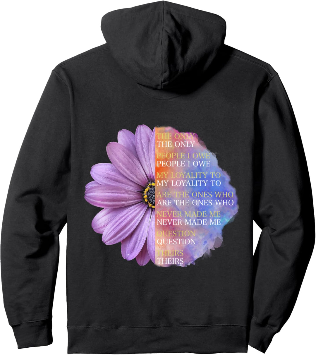 Loyality Flower Blume Pullover Hoodie