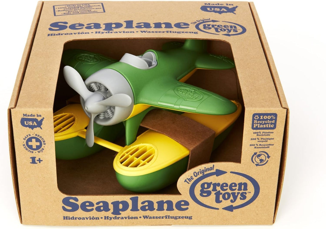 Green Toys 8601029 Wasserflugzeug, Badewannenspielzeug, nachhaltiges Badespielzeug für Kinder ab 12