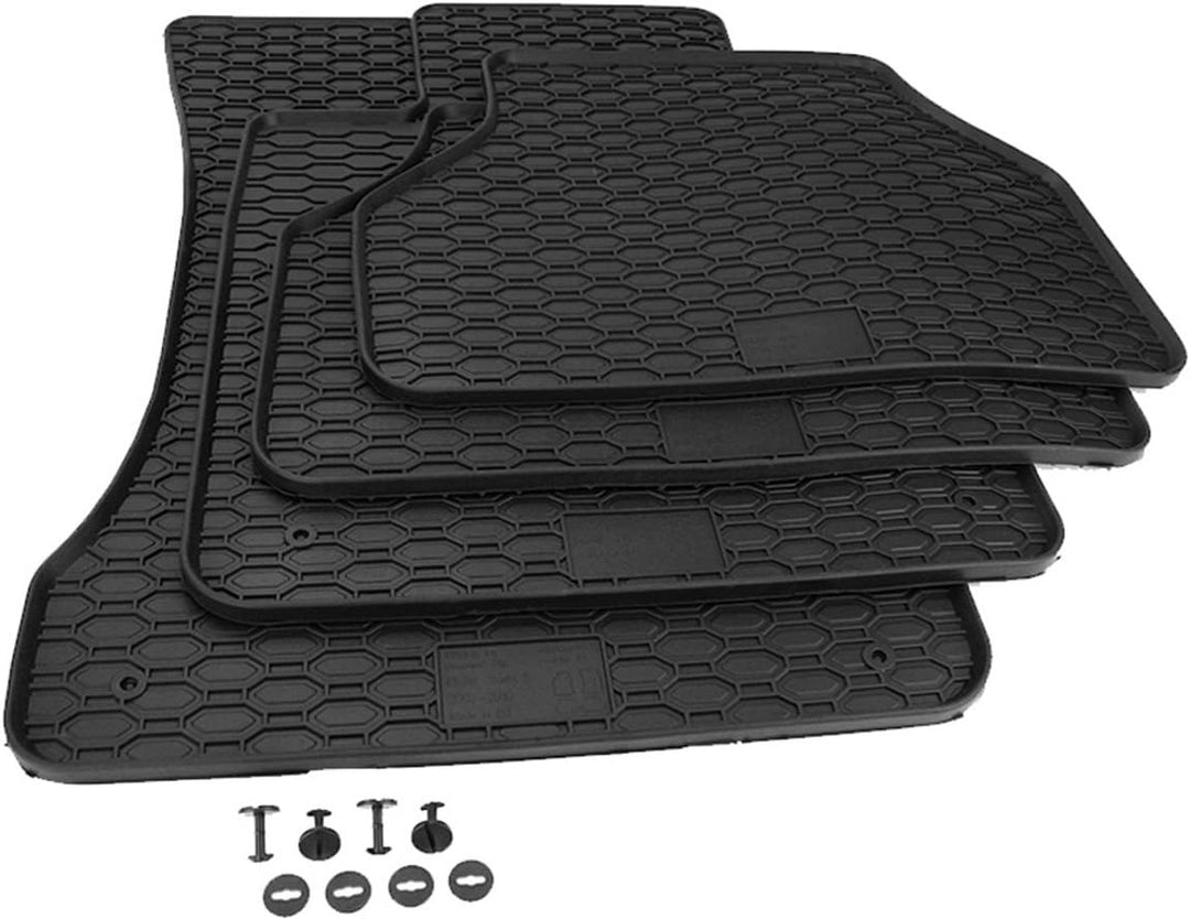 Kfzpremiumteile24 Gummimatten Kompatibel mit 5er E60 Limousine 5er E61 Touring Fussmatten Gummi Prem