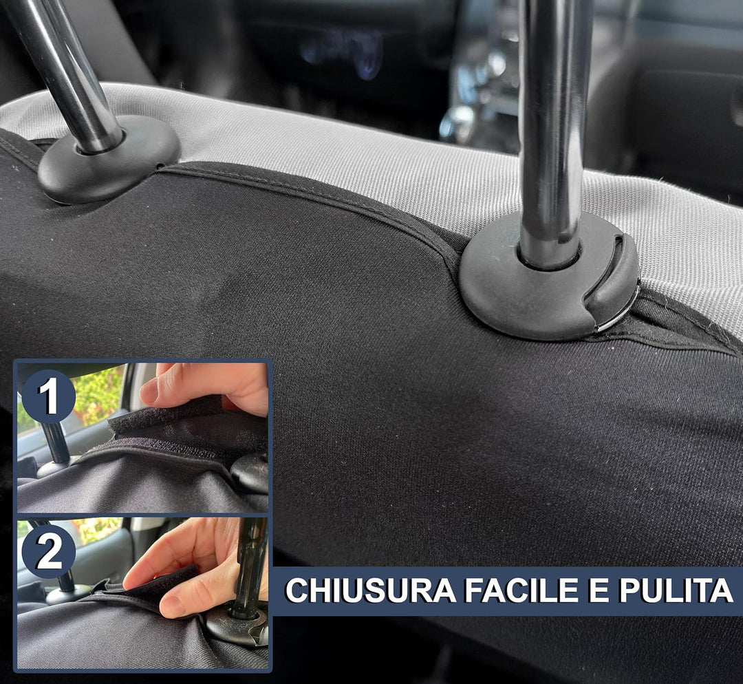Auto Accessori Lupex - Sitzbezüge für Autositz, kompatibel Autositzbezüge für KA, schwarz dunkelblau