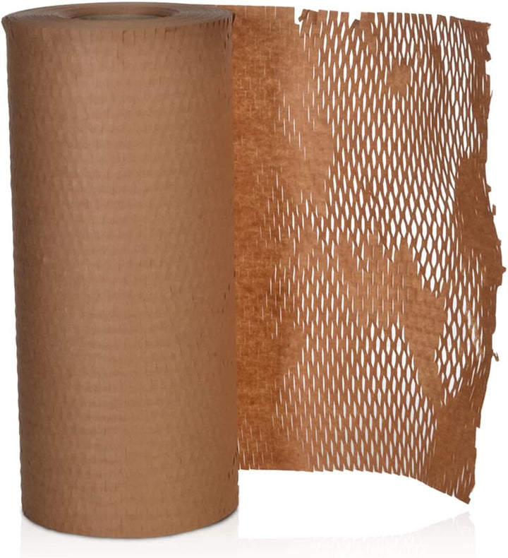 OliveBird Wabenpapier Verpackungspapier 30cmx50 meter (15m²) Verpackungsmaterial Papier Rolle Füllma