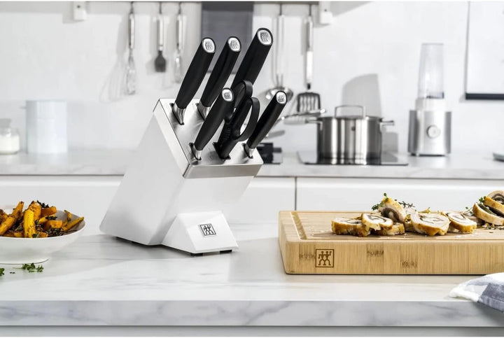 Zwilling All * Star Messerblockset mit KiS Technologie 7-tlg, Kochmesser Küchenmesser Weiss, (102277