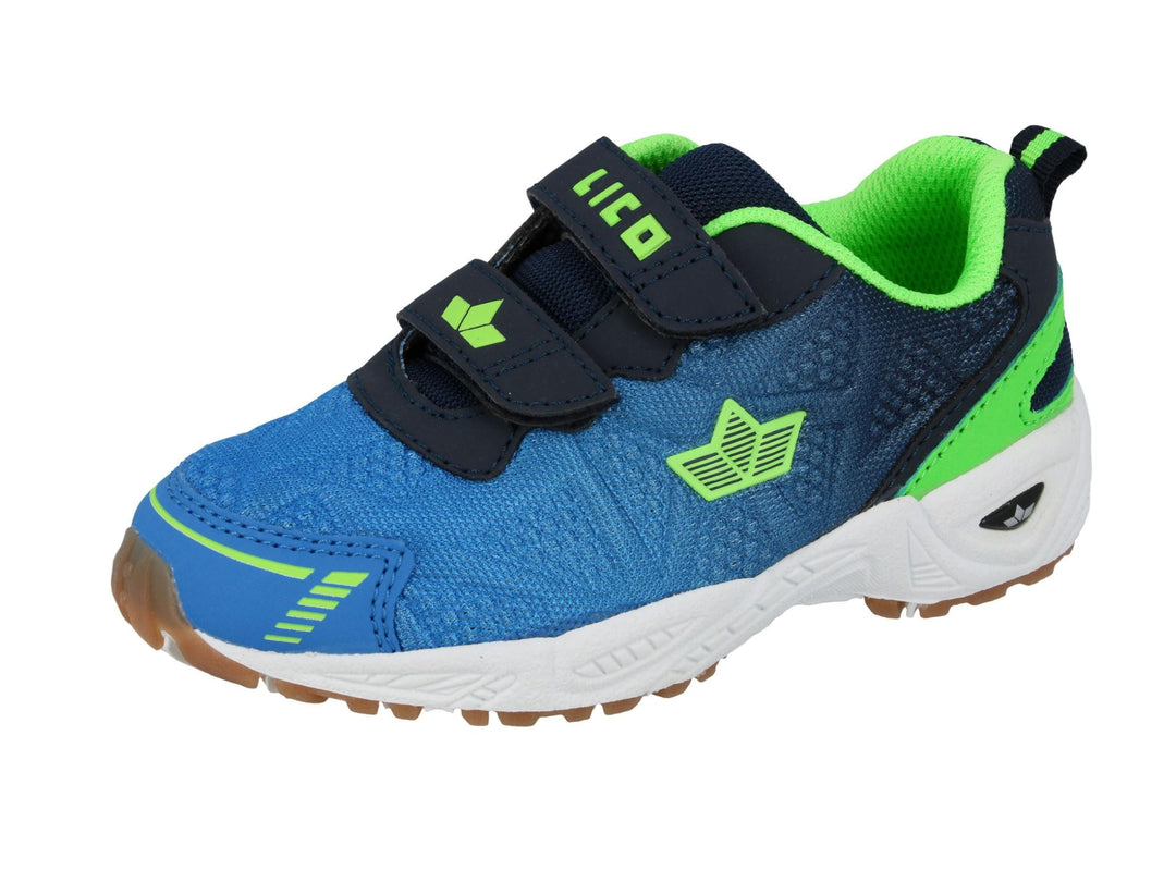 Lico Unisex Kinder Flori V Hallenturnschuhe 28 EU Blau Marine Lemon, 28 EU Blau Marine Lemon