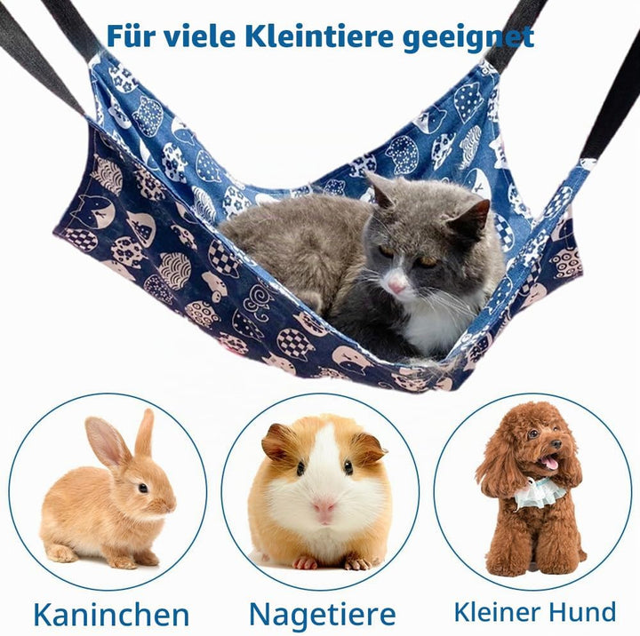 MiOYOOW 2 STK. Katzenhängematte, Atmungsaktives Hängebett für Haustiere Haustierkäfig Hängematte mit