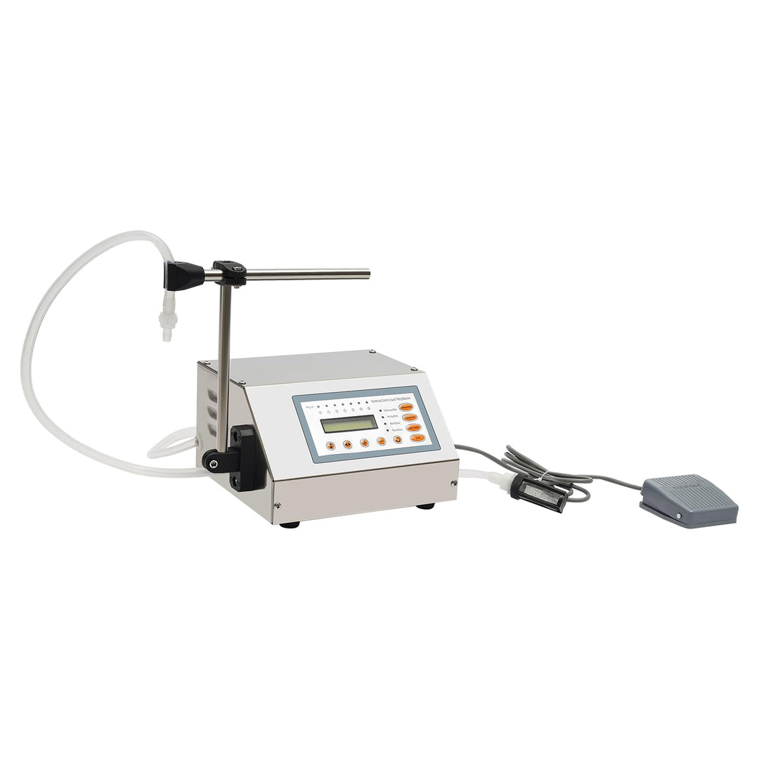 Flüssigkeitsfüllmaschine mit Fusspedal, Abfüllmaschine für flüssigen Saft, CNC, 30 W, geeignet für d