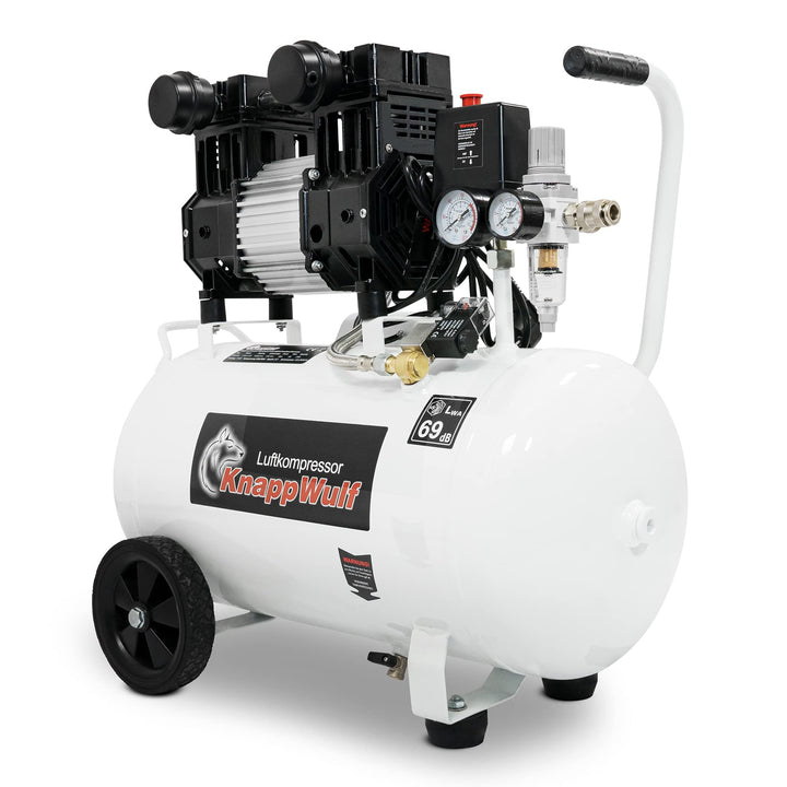 KnappWulf Kompressor "mucksmäuschenstill" Modell neue Generation KW1030 Airbrush 69dB 30L Tank 1100W