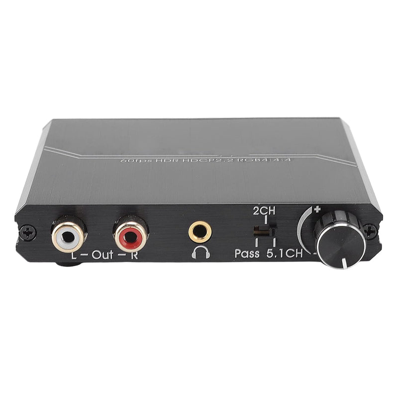HDMI 2.0 Audio Extractor Converter, 4K 60 Hz HDMI zu HDMI + Optischer Toslink SPDIF + 3,5 Mm RCA R/L
