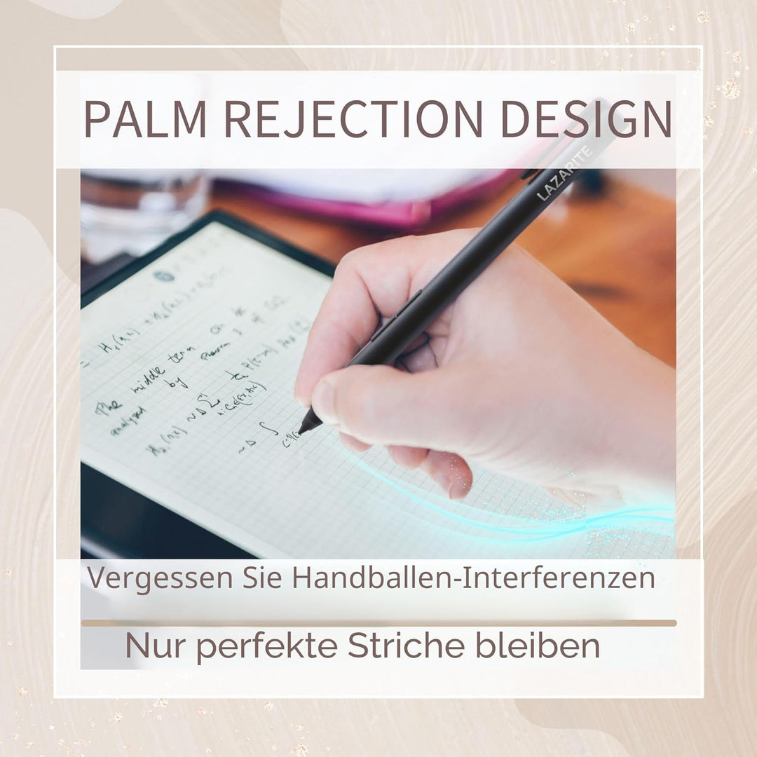 LAZARITE M Pen Schwarz, Active Stylus für Lenovo Yoga 7i/9i, Flex 5, Hp Envy x360/Pavilion x360/Spec