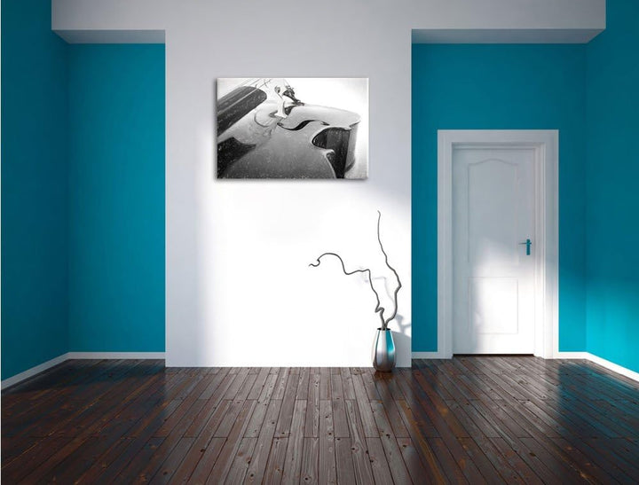Cello Kohle Effekt, Format: 100x70 auf Leinwand, XXL riesige Bilder fertig gerahmt mit Keilrahmen, K