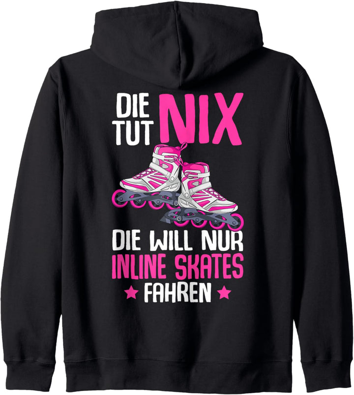 Inline Skates Mädchen Inline Skating Rollschuh Inline Skater Kapuzenjacke