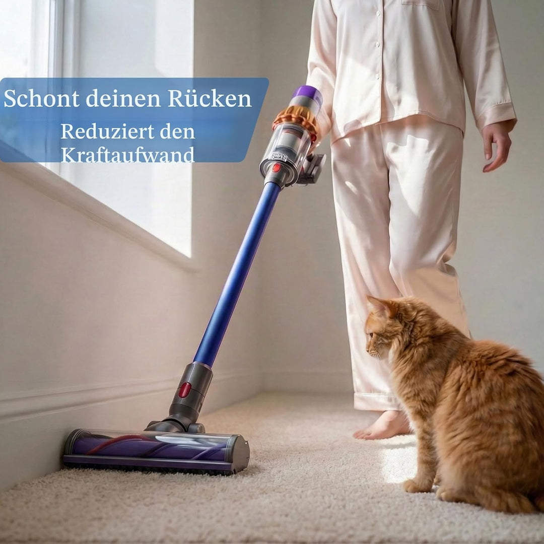Verlängerungsrohr kompatibel mit Dyson V15 V11 V10 V8 V7, Quick-Release-Verlängerungsrohr 74 cm Ersa