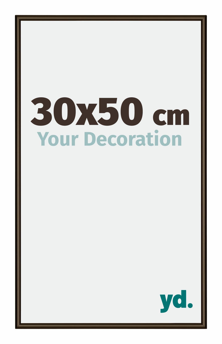yd. Your Decoration - Bilderrahmen 30x50 cm - Bilderrahmen aus Aluminium mit Acrylglas - Antireflex
