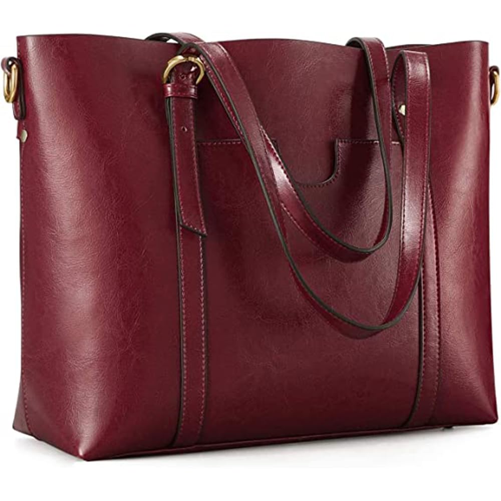 Kattee Leder-Satchel-Geldbörsen und Handtaschen für Damen, Top-Griff-Schulter-Geldbörsen-Tote-Hobo-T