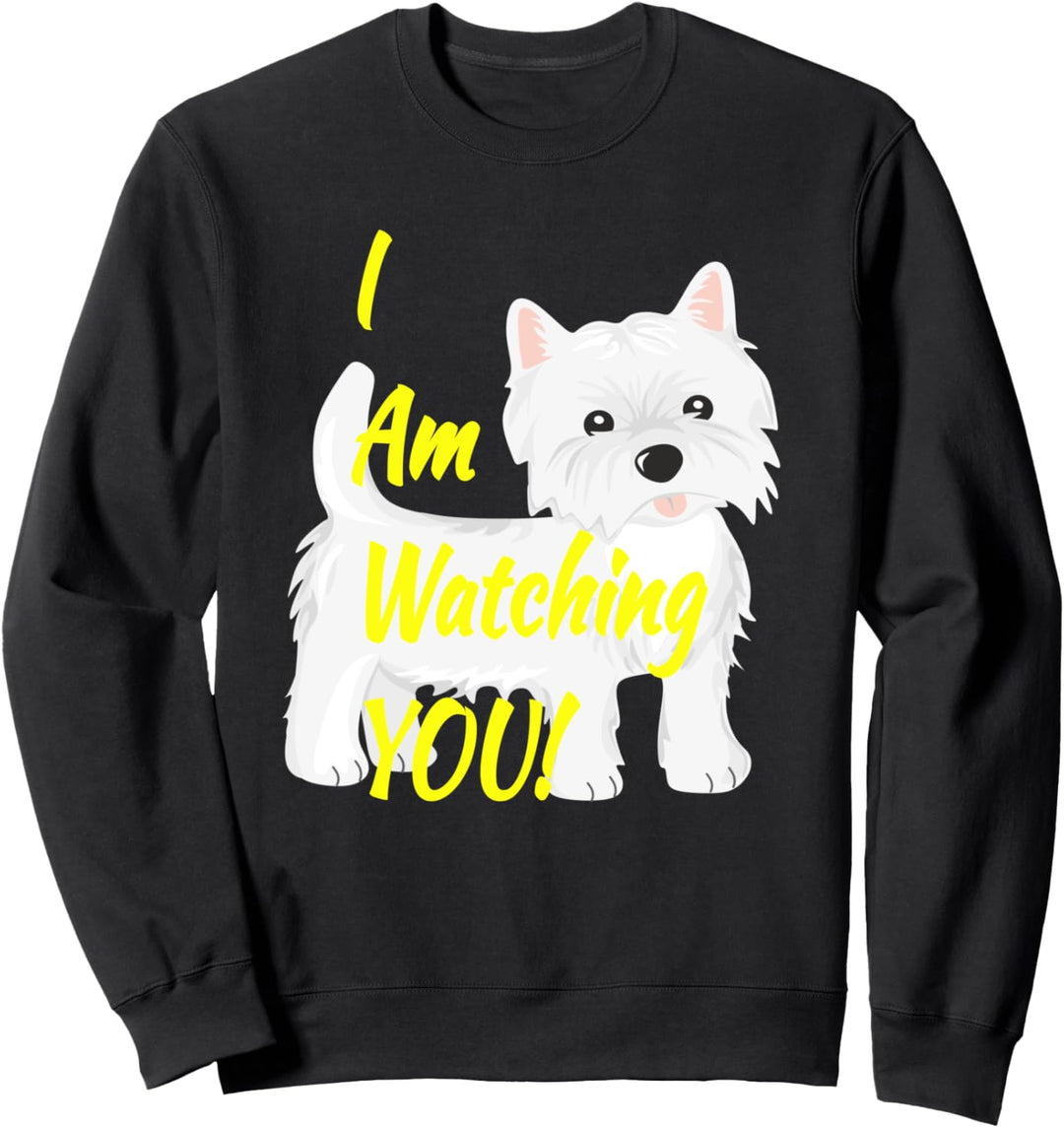 Terrier Ich beobachte Sie Sweatshirt