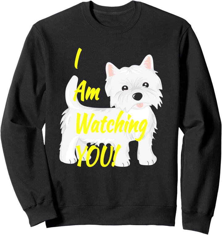 Terrier Ich beobachte Sie Sweatshirt