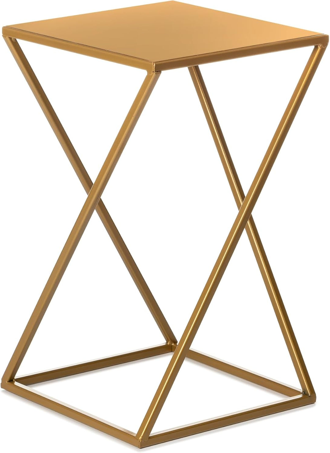 HowHomely Blumenständer Metall Golden 40 cm Hoch - Solider und Robuster Blumenhocker Metall - Pflanz