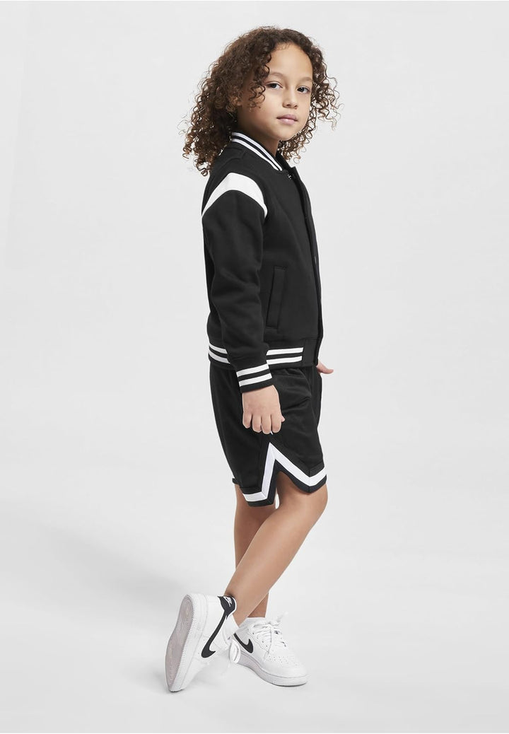 Urban Classics Boys Inset College Sweat Jacket, College Jacke für Jungen, erhältlich in vielen versc