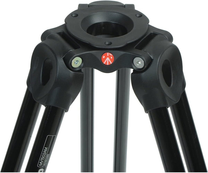 Manfrotto MVK502AM-1, Professional Fluid Video System Aluminium Tripod with Telescope Twin Leg, 75mm