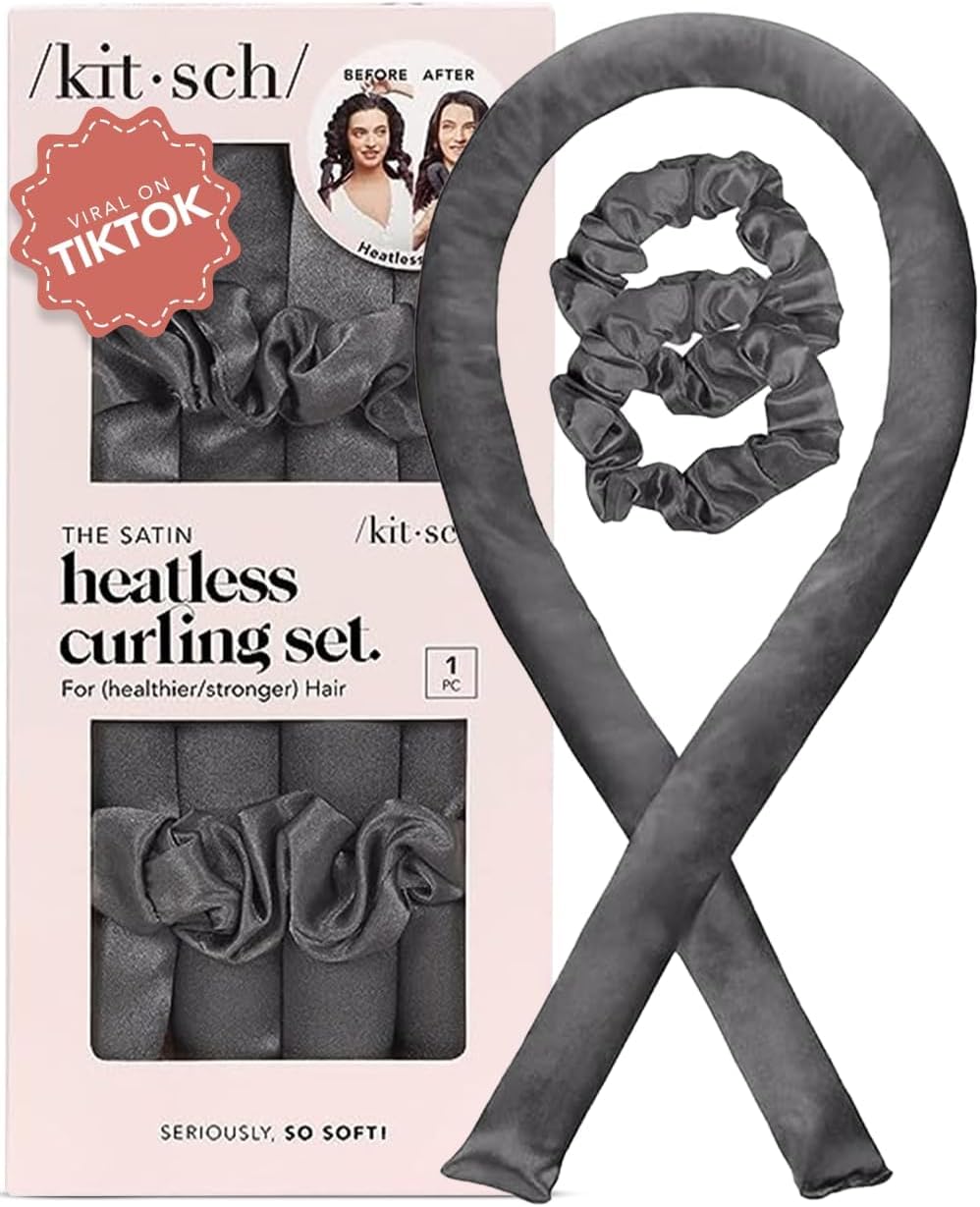 Kitsch Satin Locken ohne Hitze - Lockenwickler für Heatless Curls | Heatless Hair Curler & Hot Rolle