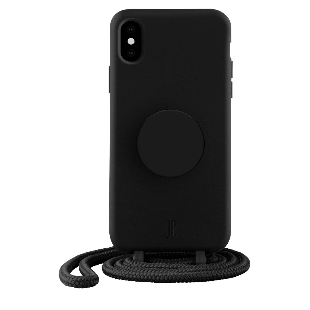 PopSockets x Just Elegance - Handyhülle für iPhone X/XS mit einer Abnehmbarereiner Geflochtenen Kett