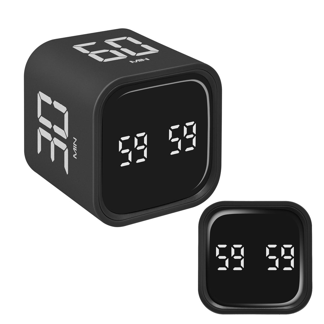 TFA Dostmann Würfel Timer Mini Cube, 38.2061, für Pomodoro Timer, Studium, Kinder, 5/10/30/60 Minute