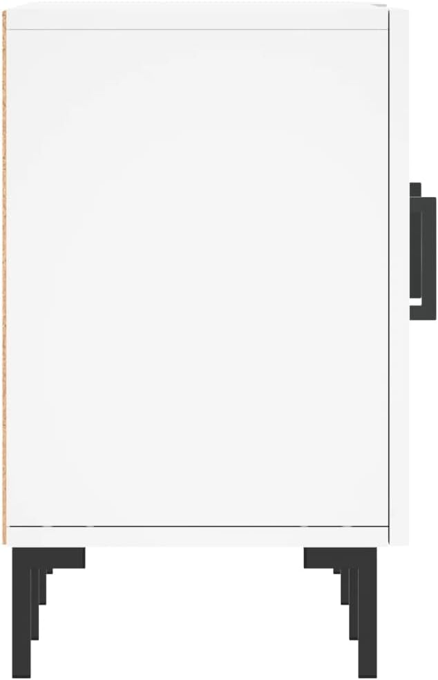 TV-Schrank, weiss, 150 x 30 x 50 cm, Holz, mehrschichtig, Eisen, TV-Schrank, TV-Konsole, Unterschran