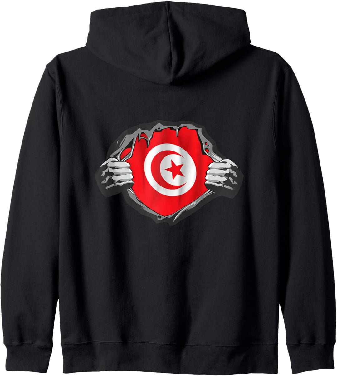 Tunesien-Hemd-Design zeigt Ihr tunesisches Herz Kapuzenjacke