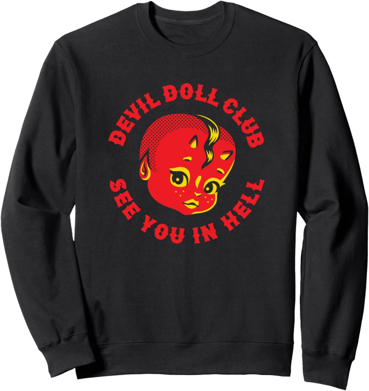 Devil Doll Club See You In Hell Punk Goth Sweatshirt