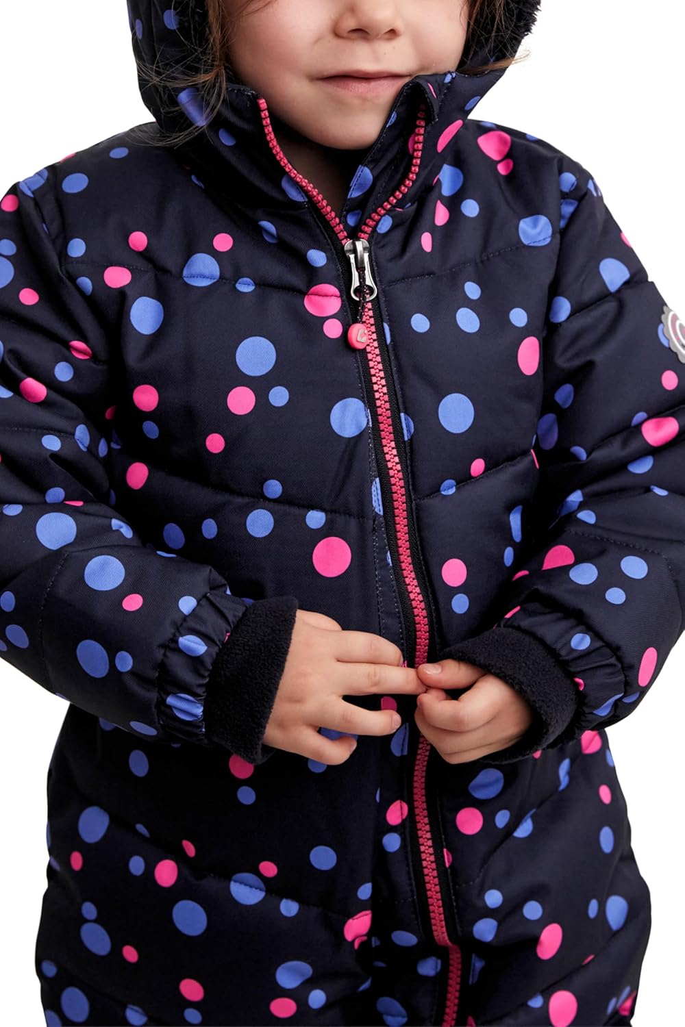 Killtec Unisex Kinder Karter Mini Overall In Daunenoptik Mit Kapuze 98-104 dunkelnavy, 98-104 dunkel
