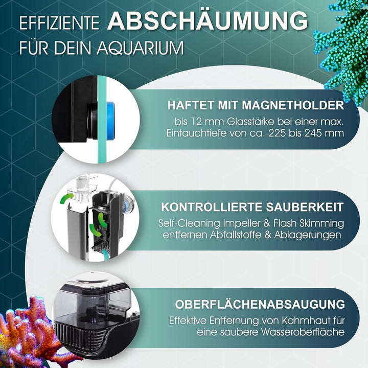 Tunze 9004.000 Doc Skimmer,11 x 9 x 30, 5 cm, Schwarz DOC SKIMMER 9004, DOC SKIMMER 9004