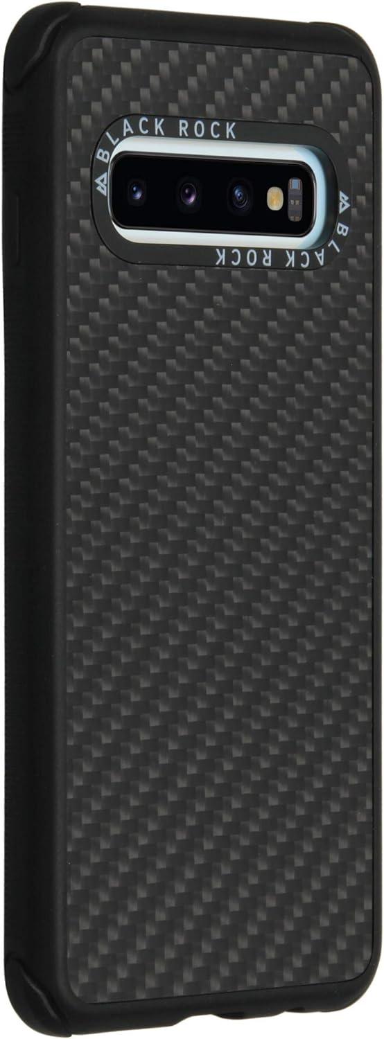 Black Rock - Hülle Robust Case Real Carbon passend für Samsung Galaxy S10 | Karbon, Handyhülle, Dünn