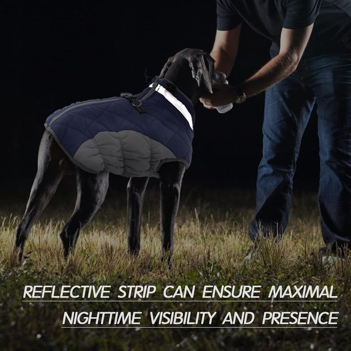 Kuoser Hundejacke Hundemantel für Grosse Hunde Winterweste Wasserdicht Hunde Wintermantel Jacke Wint