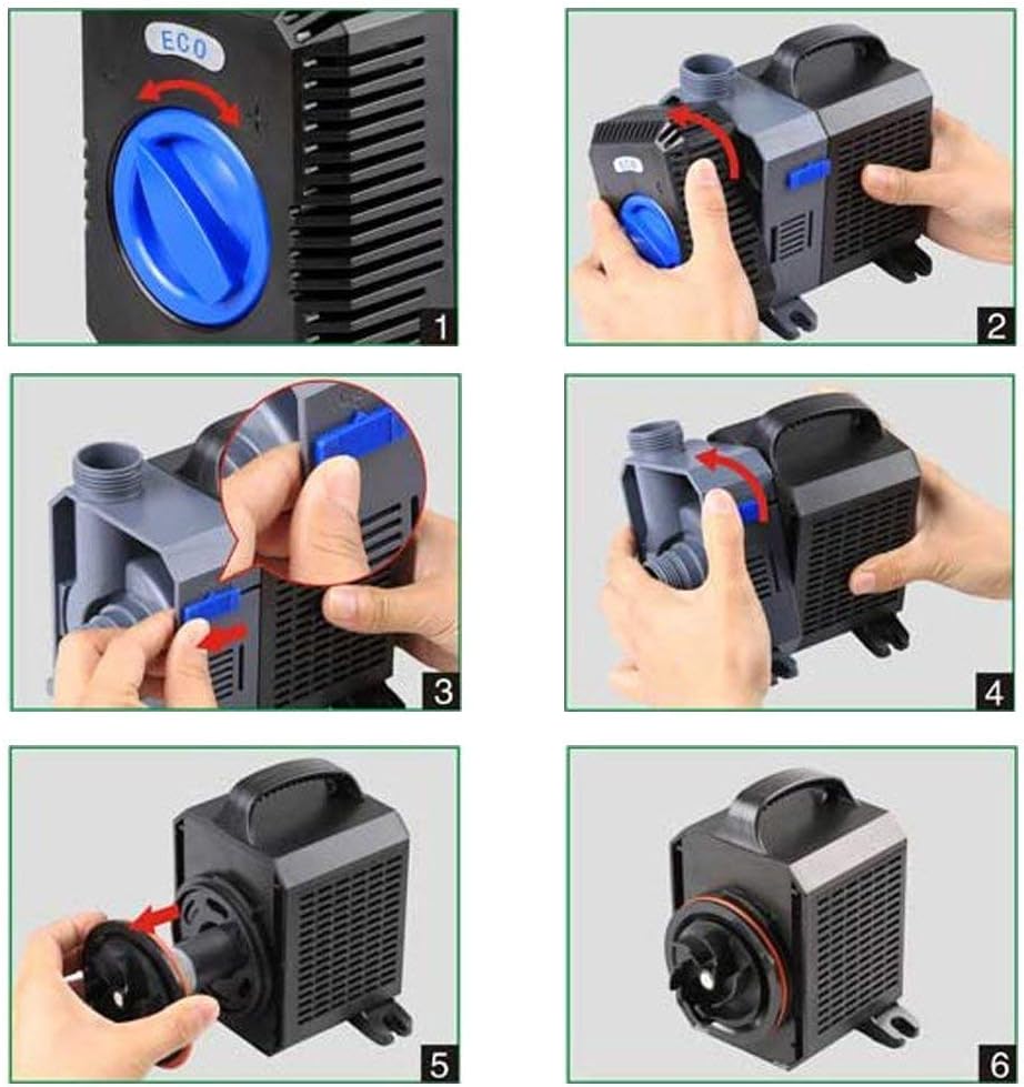 everfarel 4500L/H ECO Teichpumpe Pumpe Bachlaufpumpe Wasserpumpe 30W,Förderhöhe 4m 4500 L/H