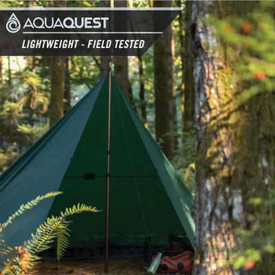 AquaQuest Safari wasserdichte Camping-Plane - Leichter Sonnenschutz oder Regenschutz - Wandern, Ruck