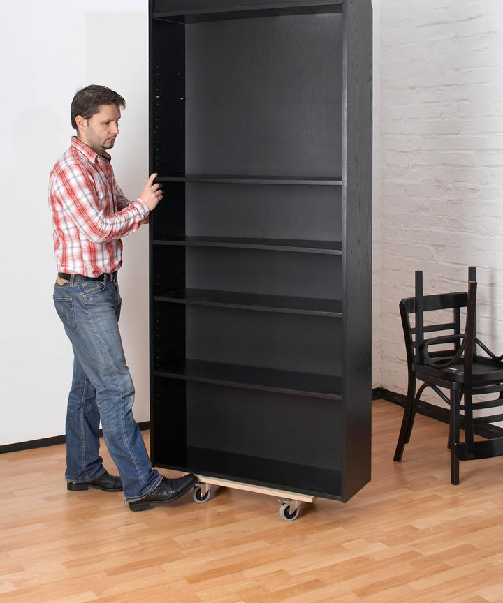 Metafranc Transportroller 590 x 290 mm – 2 Stück – 200 kg Tragkraft – MDF-Platte mit TPE-Rädern und