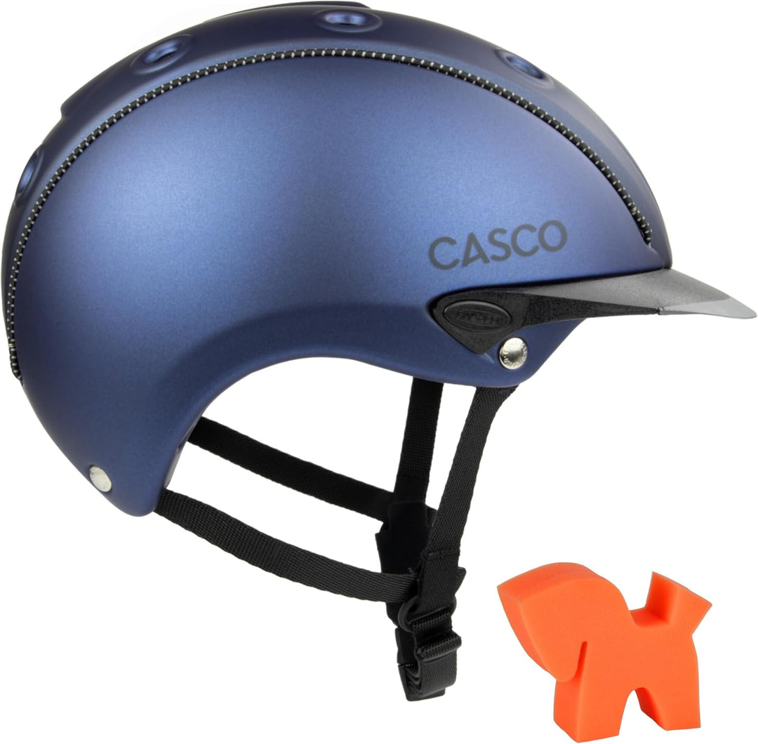 RL24 - Reithelm Mistrall-1 von Casco inkl. Putzschwamm – Reitkappe Damen, Herren &amp; Kinder – leicht,