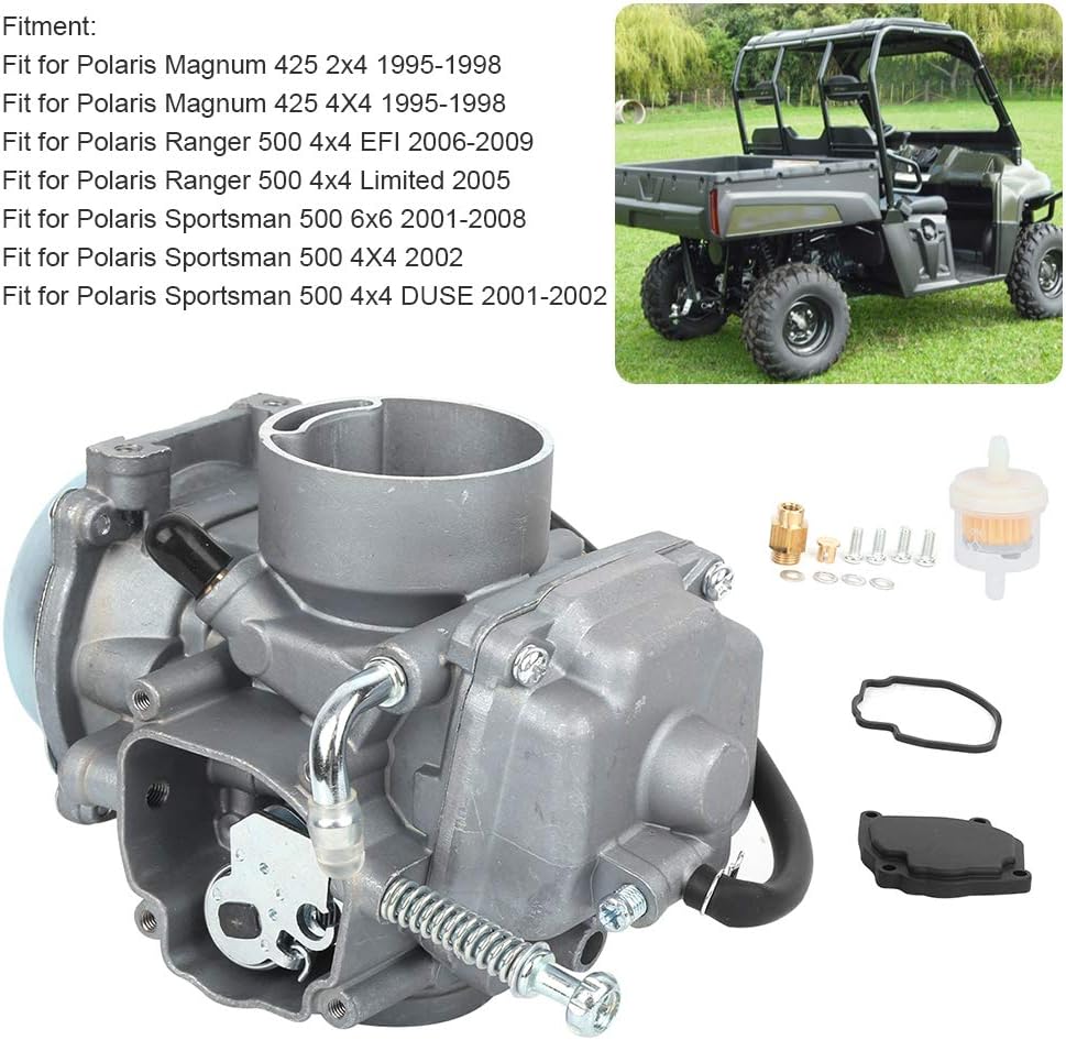 ATV Vergaser, Vergaser Vergaser ATV Zubehör Motorteile Passend für Polaris Sportler/Magnum/Ranger/Ha