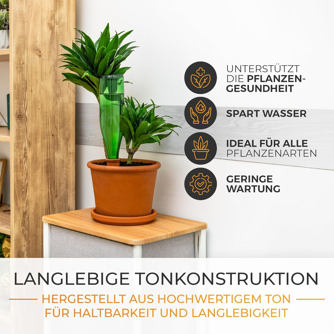 TIMELEOS Tonkegel Bewässerung, Wasserspender Pflanzen als Giesskegel, ideal für Pflanzen Bewässerung