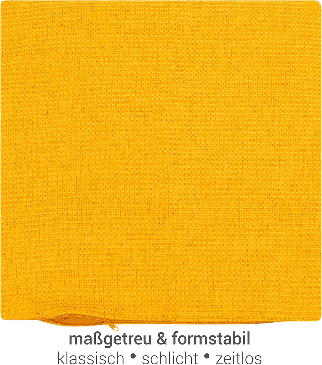 npluseins 2er Pack Kissenhüllen mit Struktur-Muster - Polsteroptik 617.767, 1 Pack (2 Stück) - Kisse