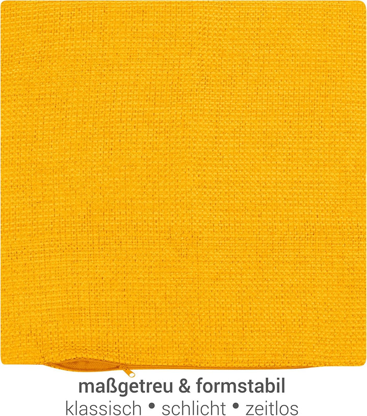npluseins 2er Pack Kissenhüllen mit Struktur-Muster - Polsteroptik 617.767, 1 Pack (2 Stück) - Kisse